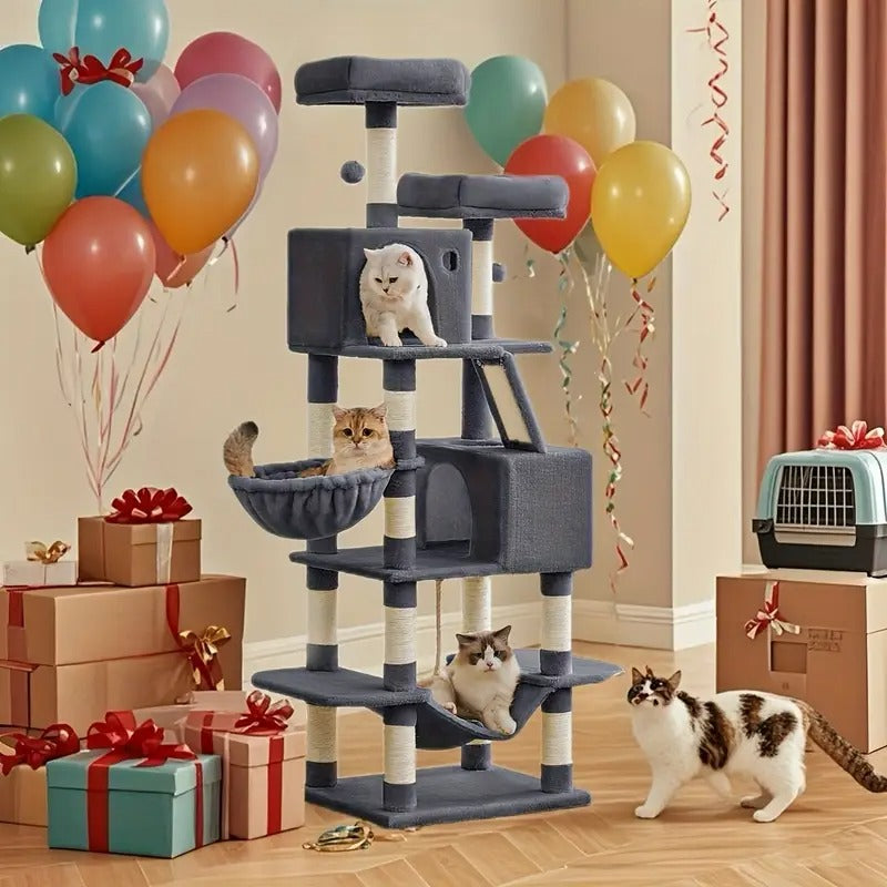 cat tree large cat scratching posts 2 perches 2 - Temu